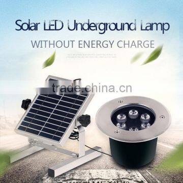 12V 6W 9W Outdoor Waterproof LED Underground Solar Lamp for Garden Backyard Park Square Landscape Lighting