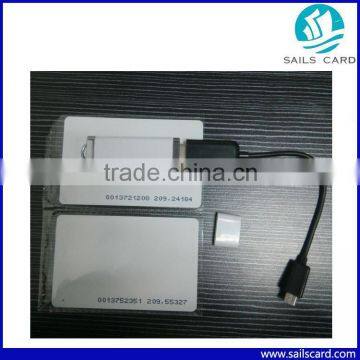 USB RFID Contactless IC reader with sample ic cards