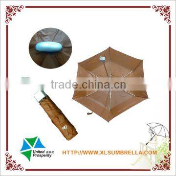 6 panel cheap promotion 3 fold umbrella