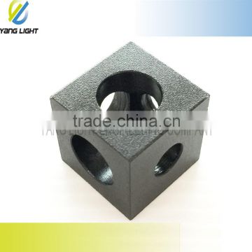 Made in Taiwan CNC modules corner connector angle Aluminium Anodizing CNC Milling angle High Precision Cube corner