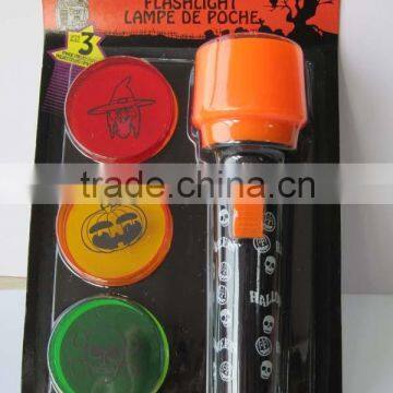 plastic led mini halloween flashlight