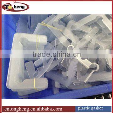 Shower hinge plastic gasket