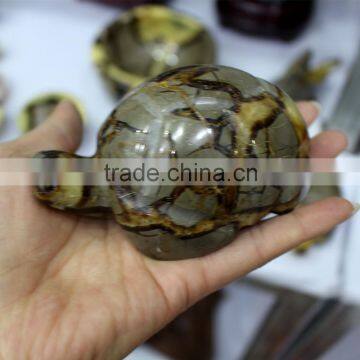 New animal cravings natural dragon septarian quartz crystal carved tortoise