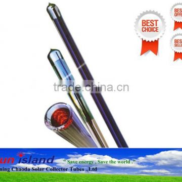 58mm*1800mm three target solar vacuum tube with heat pipe for solar water heater Quality Assured