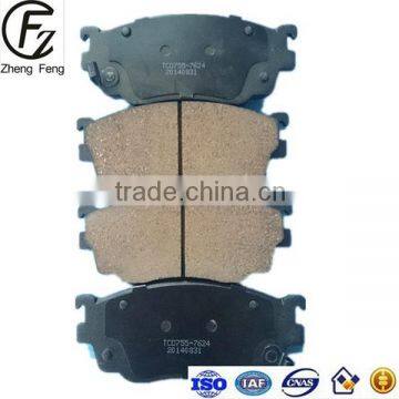 FMSI 755-7624 High Quality Auto Parts China brake pads factory Professional Manufacturer