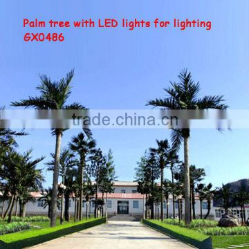 artificial beautiful palm tree with LED light streetlight up tree road light up tree