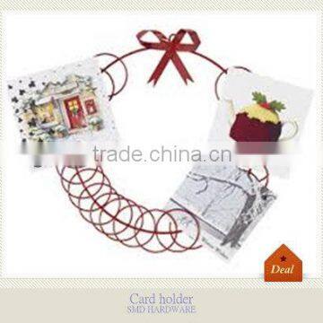 Original red wire card wreath