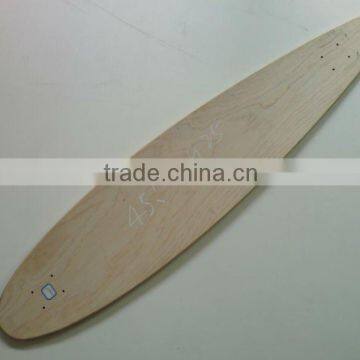 Chinese maple long skateboard deck