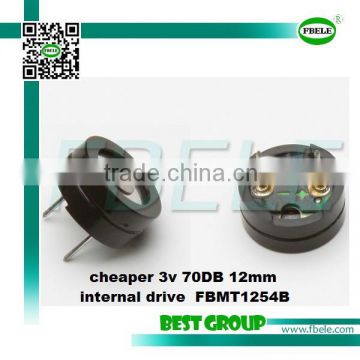 cheaper 3v 80DB 12mm side holde buzzer FBMT1285A