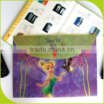 plastic file folder,printed pp document bag