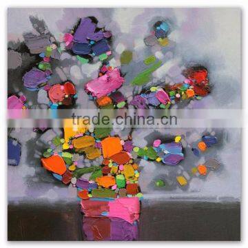 2016 Hot Selling Modern Hand Painted Canvas Picture Flower Oil Painting