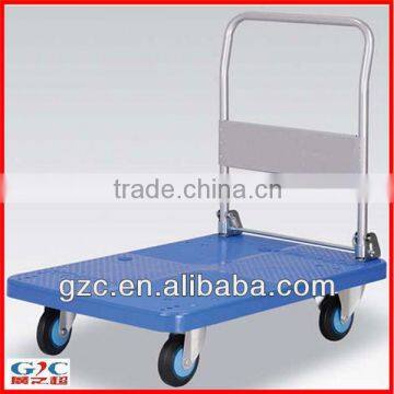 Loading Capacity 150kg Logistic Foldable Handle Mute Trolley