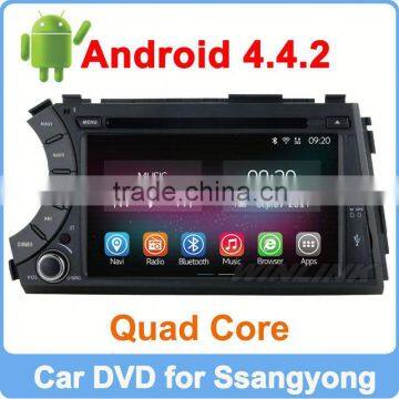 Ownice Quad Core Cortex A9 Pure Android 4.4.2 car dvd for Kyron Actyon 2006-2012 Support DVR OBD 3G