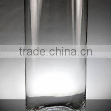 China Factory Supplier Top Quality Cylinder Large Clear Glass Vase