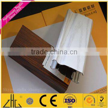 Wow!!Guangzhou Timber Grain Aluminium Extrusion for Mechanical Special Shaped Profile/wood Grain Aluminium Extrusion for Ceiling photo-3