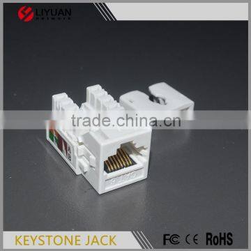 LY-KJ6-52 Support 86 Standard Face Plate Keystone Jack Cat5e Cat6 Connection Jack photo-4