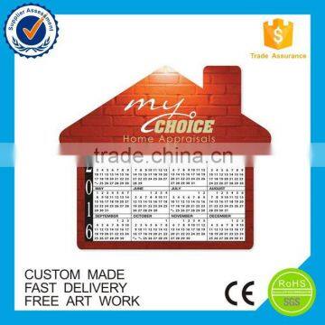 High quality fashion paper custom calendar fridge magnet