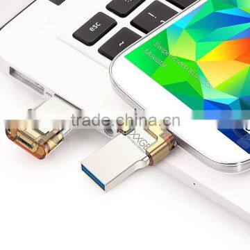 EAGET Brand mobile phone pen drive USB3.0 smart phone dual usb flash drive