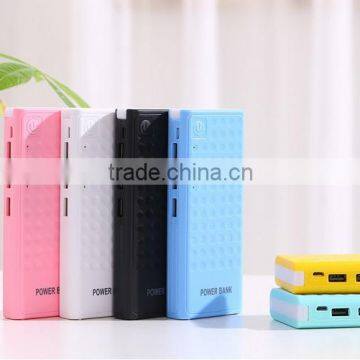 2016 best quality 10000mah power bank with 3 usb,LED light