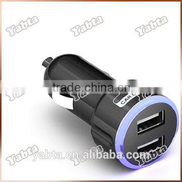 Shenzhen YABTA dual car charger usb, 10W 2.1A for iphone dual car charger