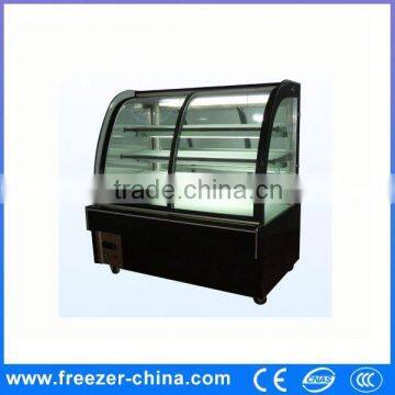 Front sliding glass door cake showcase fridge