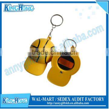 Plastic Key Chain Helmet Bottle Opener