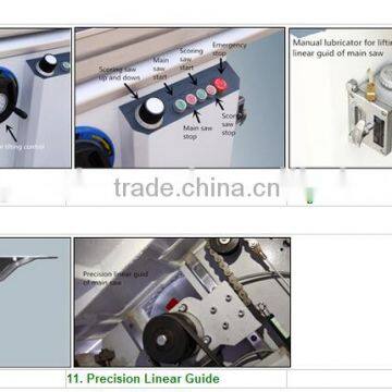 Hshm995824 Hot Sale Qing Dao Precision Combined Wood Cutting Sliding Table Saw Made Inqing Dao
