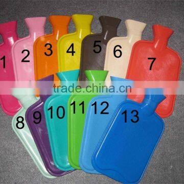 2015 NEW Fashion Particular BS Double or Single Ribbed Nature Rubber Hot Water Bag Color