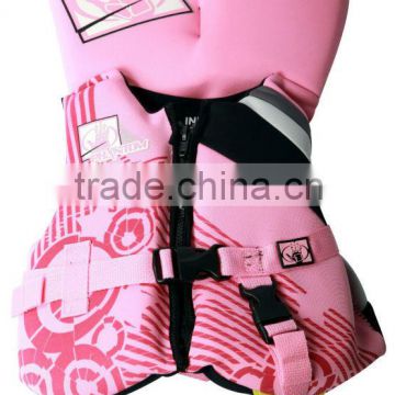 Top quality nice design neoprene float jacket surfing jacket inflatable life jacket