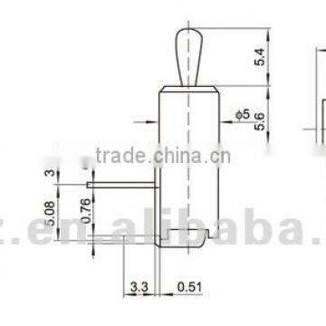 TPDT Toggle Switch 20a / 9 Pin Toggle Switch China Manufacturer photo-5