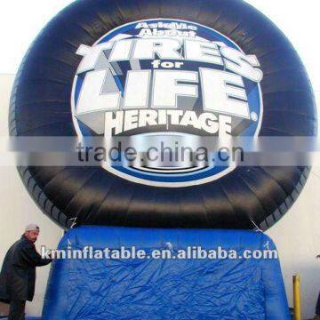 20ft inflatable Tire with digital logo