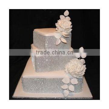 Diamond Mesh Wrap Roll Rhinestone Ribbon Wedding Cake Decor