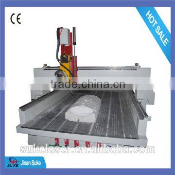 180 degree rotatable spindle head cnc router with 4 axis