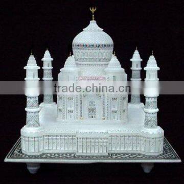 TAJ MAHAL Marble Handcrafted Showpiece