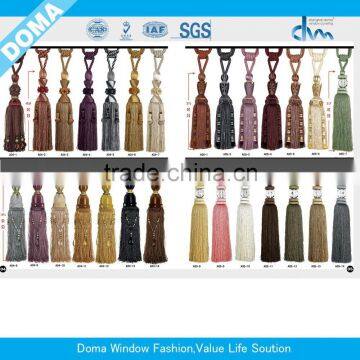 2015 newest double color curtain accessory, curtain decorative tassel/fringes