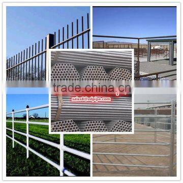 Normal diameter round mild carbon fence steel pipe