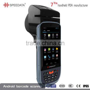 android4.4 handheld fingerprint scanner with printer multiple modules customizations all in one for industrial solutions