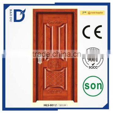 Latest Type Hot Sale Decorative Interior Melamine Wooden Door Color Painted Wooden Door photo-6