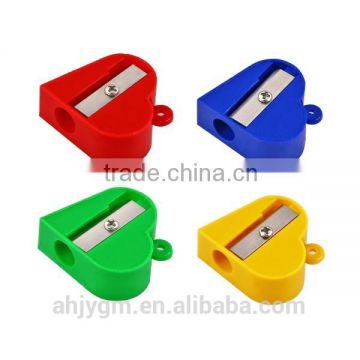 Heart Shaped Different Colors Plastic Pencil Sharpener