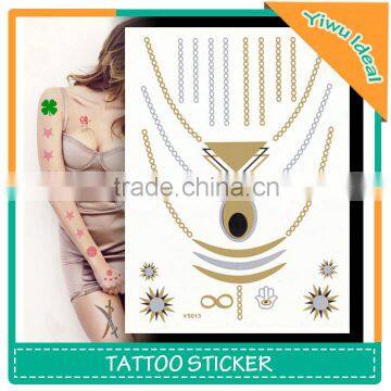 Skin Safe Jewelry Temporary Body Glitter Tattoo Sticker