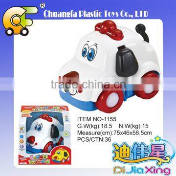 Chuangfa toys--BO doggy cars toys, bump & go animal toys car with light & music