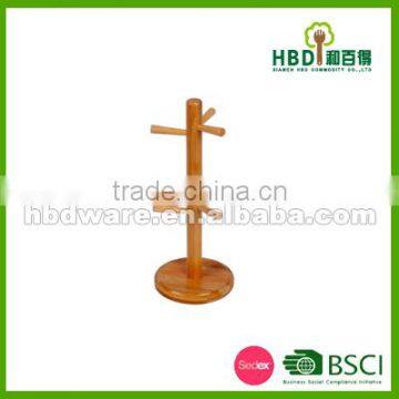 Bamboo Wood Mug Tree, Mug Cup Holder, Mug Stander FDA photo-3