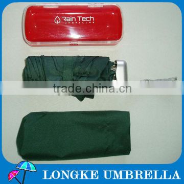 5 fold umbrella with glasses box folding umbrella with case