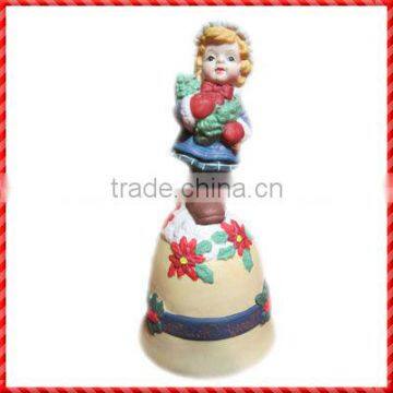 2013 Hot Selling Custom Made Cute Boy Decorative Ceramic Bell
