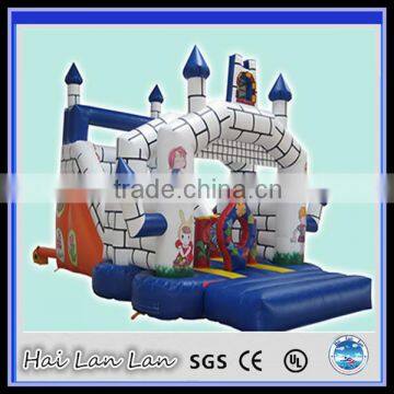 Outdoor Indoor Babyfun Blue White Inflatable Bouncy Castle for Kids