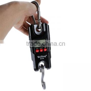 Mini Portable Crane Scale 300kg 0.1kg LCD Display Digital Electronic Hook Hanging Scale with White Backlight