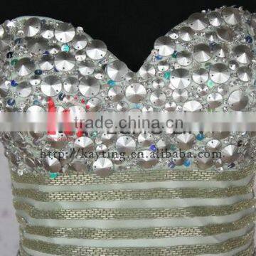 Beautiful Simple Guangzhou Turquoise Wedding Dress Imported From China photo-5