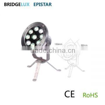 Multi color ip68 led pool light rgb 9w