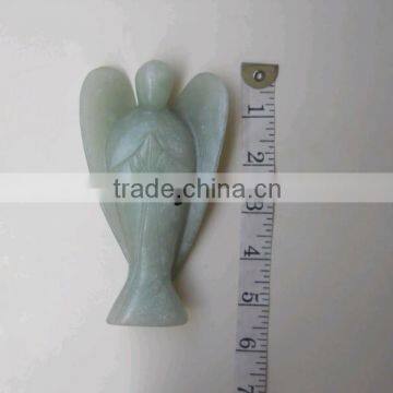 GREEN AVENTURINE EXTRA LARGE CARVED ANGEL