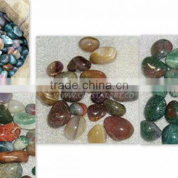 FANCY AGATE TUMBLED PEBBLES STONES